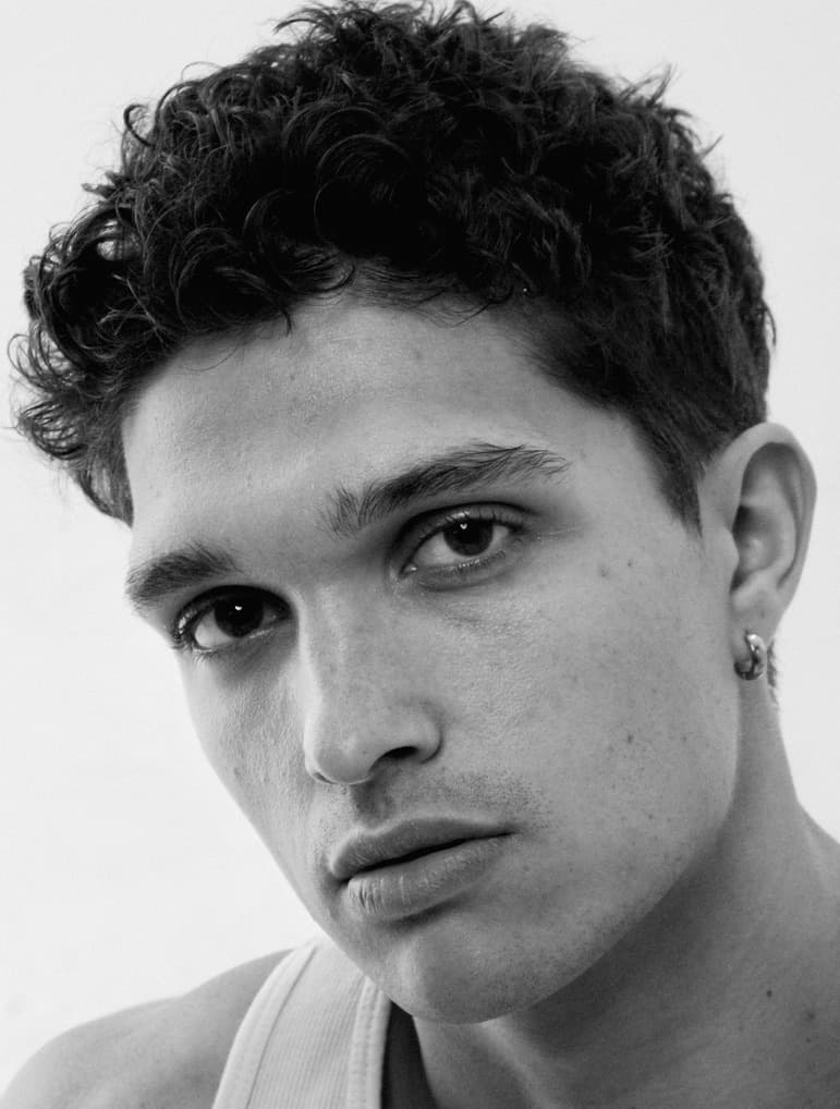Black & white close-up